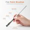 10 PCS Flat Paint Brush Set Art Painting Brushes for Acrylic Watercolor Oil Gouache, Craft Detail Face Body Painting Artist Kit for Kid & Adult